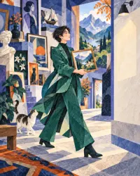 Illustration for The Free-Spirit Curator